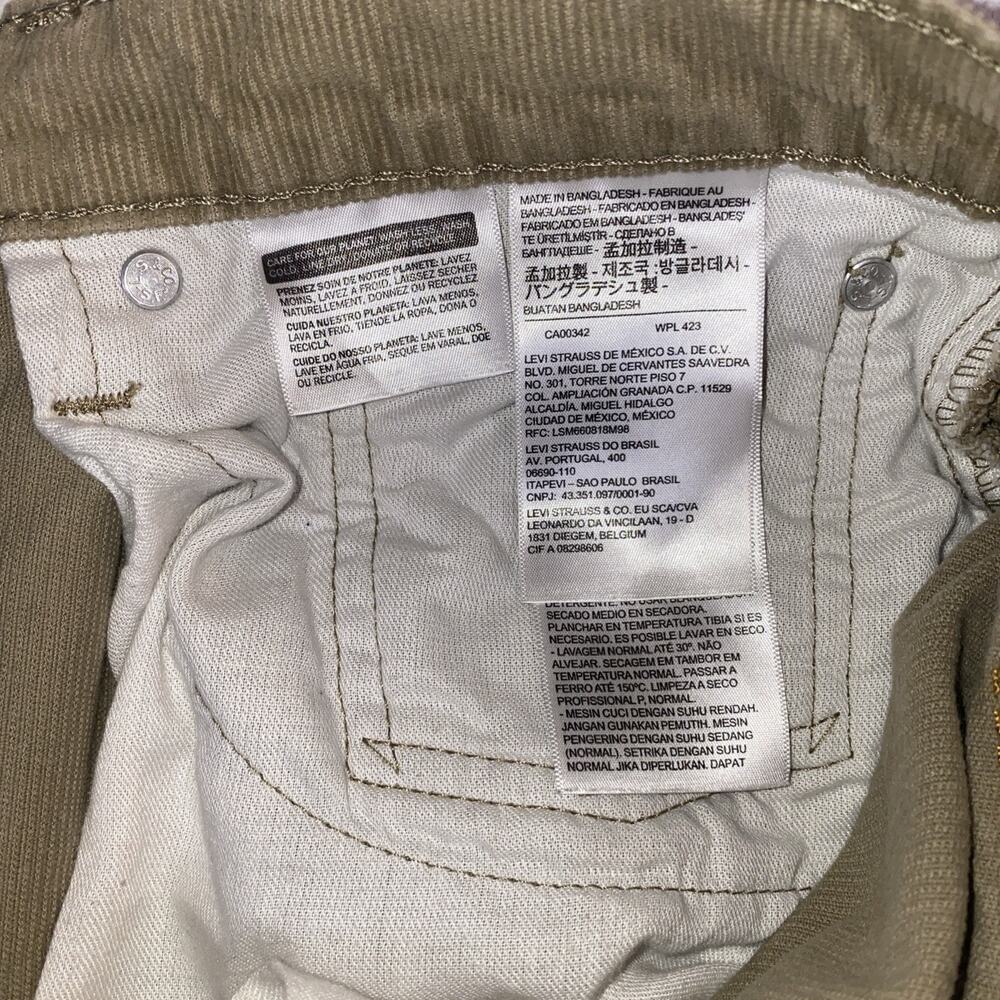 Levi’s 502 Vintage Dark Beige Corduroy Pants White Tag Mens Size 36x30 - Picture 5 of 6